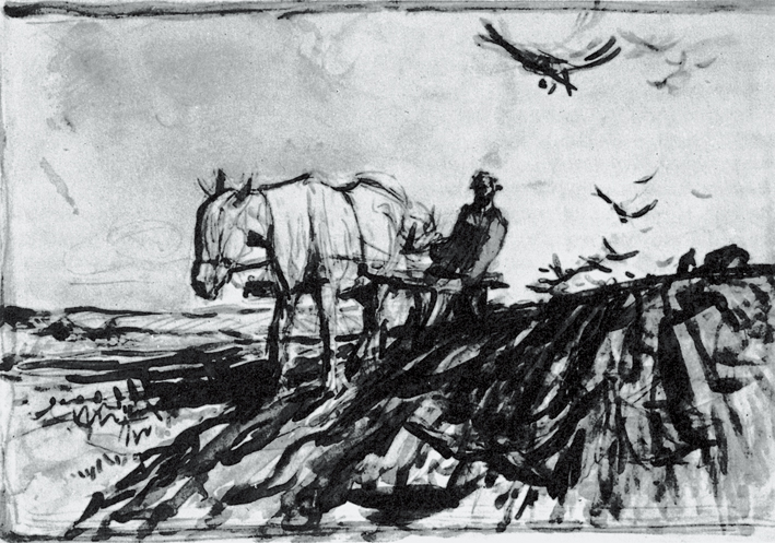  瓦伦丁·亚历山德罗维奇·谢洛夫 Valentin Alexandrovich Serov —— 春耕